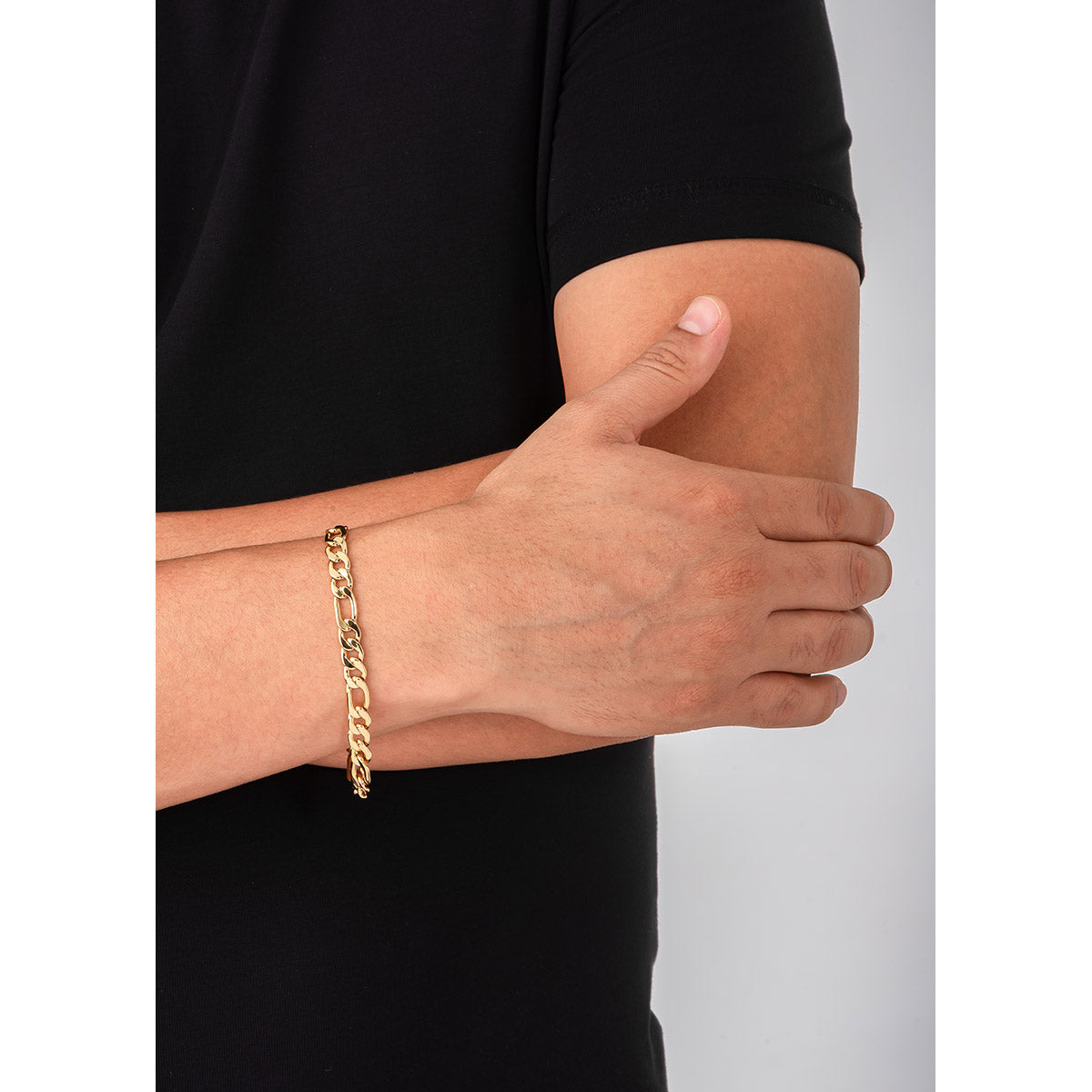 Esclava en baño de oro 18k con eslabones elegantes