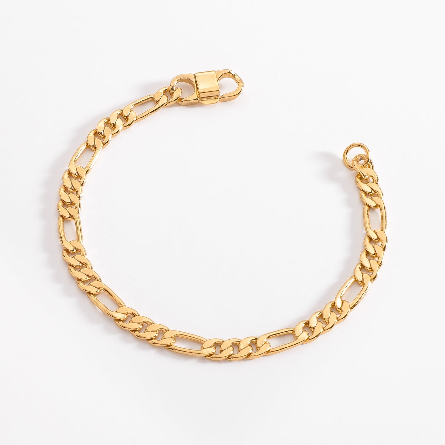 Esclava en baño de oro 18k con eslabones elegantes