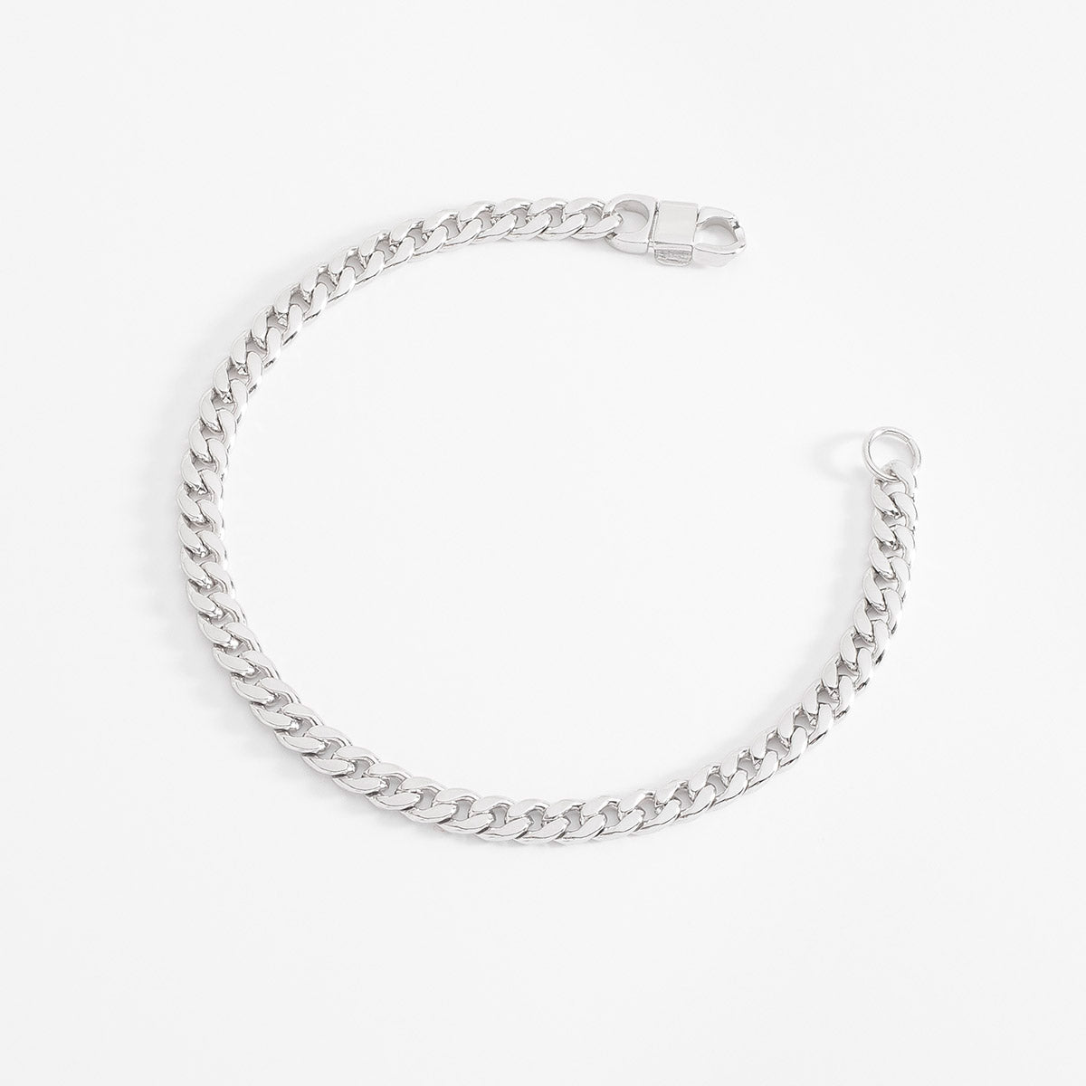 Pulsera clásica eslabones de platino estilo elegante