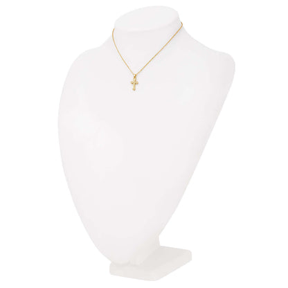 Collar en Baño de Oro con Dije Cruz Diseño Elegante