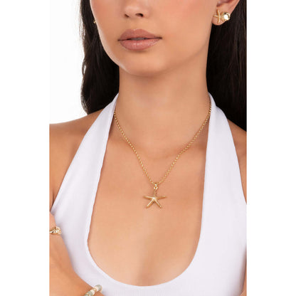 Collar con Baños de Oro con Diseño de Estrella de Mar