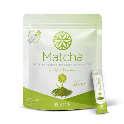 Nice Imperial Matcha Green Tea Sabor Limón en sobres